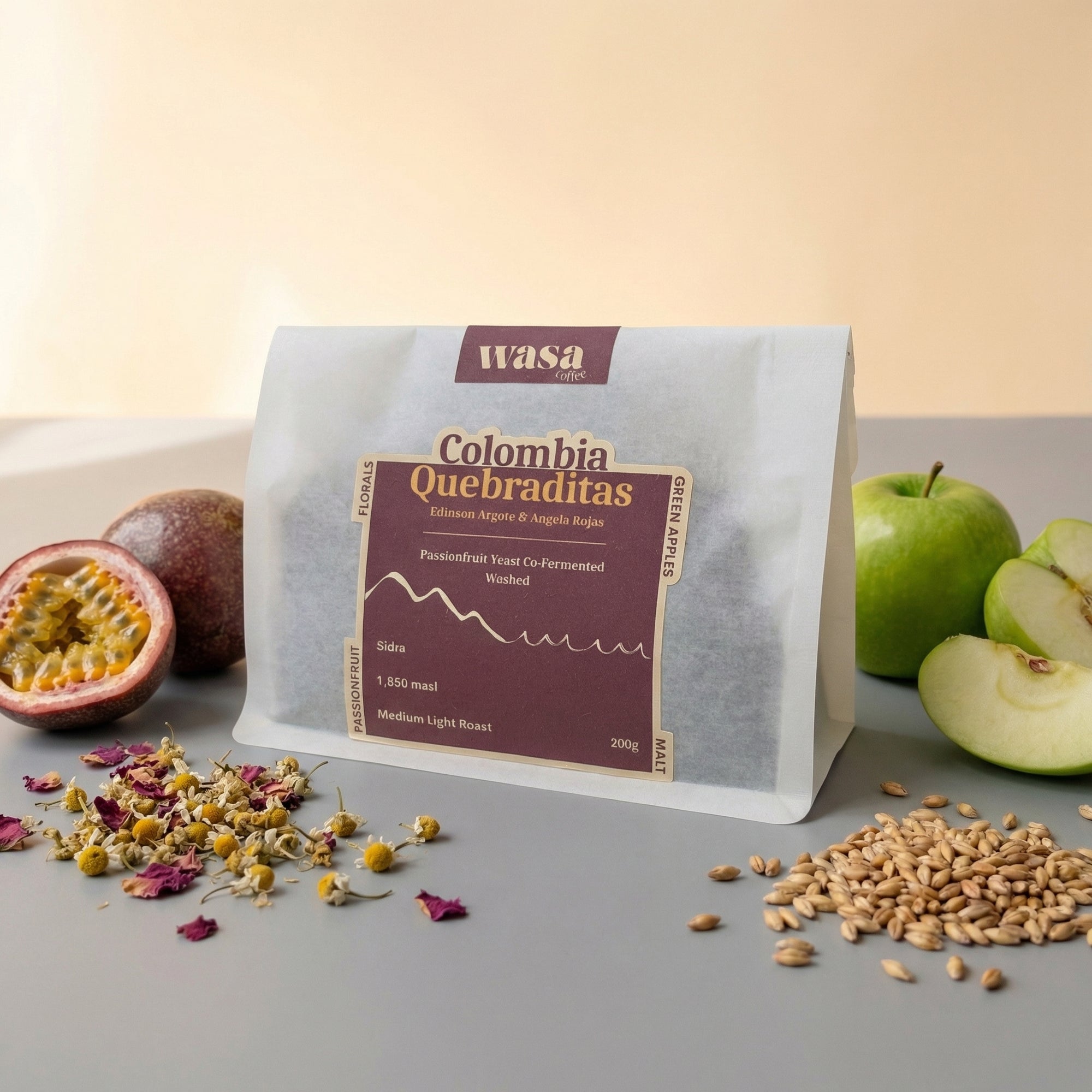 Colombia Quebraditas, Passionfruit & Yeast Co-Fermented Washed Sidra