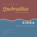 Colombia Quebraditas, Passionfruit & Yeast Co-Fermented Washed Sidra